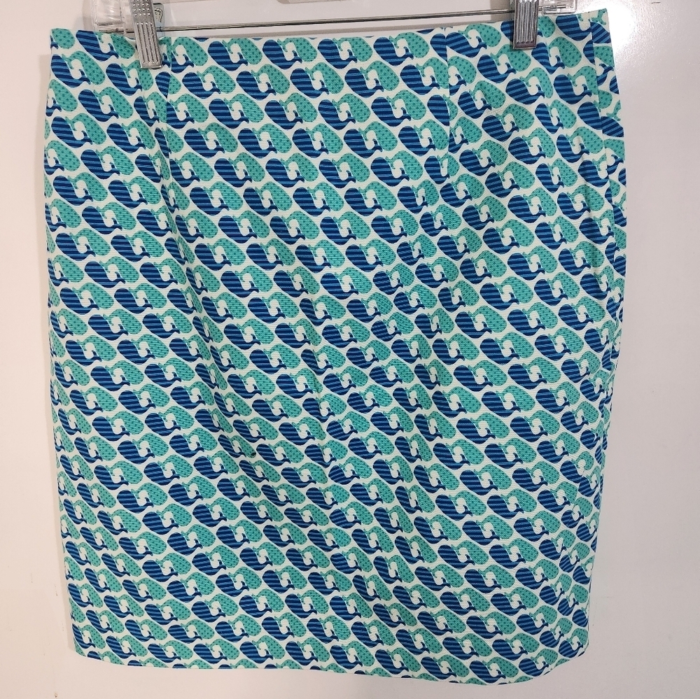 Talbots Whale Print skirt, Size 10 - Picture 5 of 7